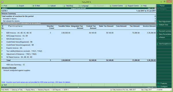 GSTR 1 online filing procedure 10