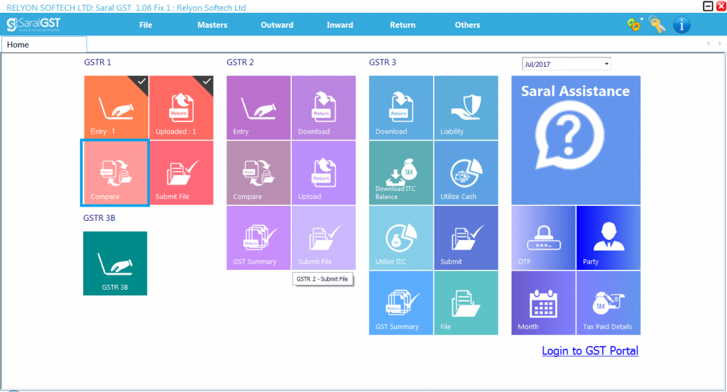 GSTR 1 online filing procedure 31