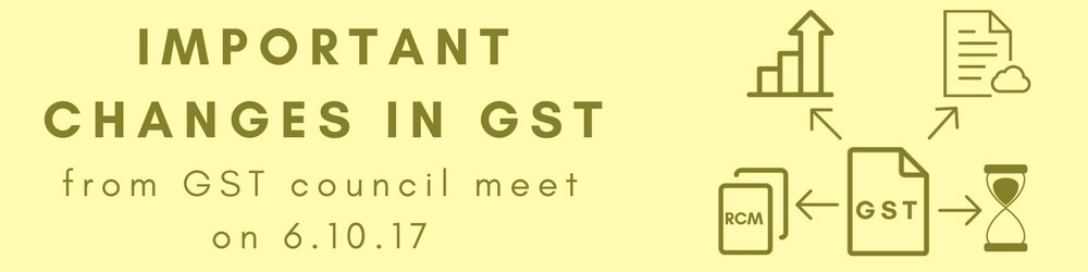 GST Council meeting on 6.10.17