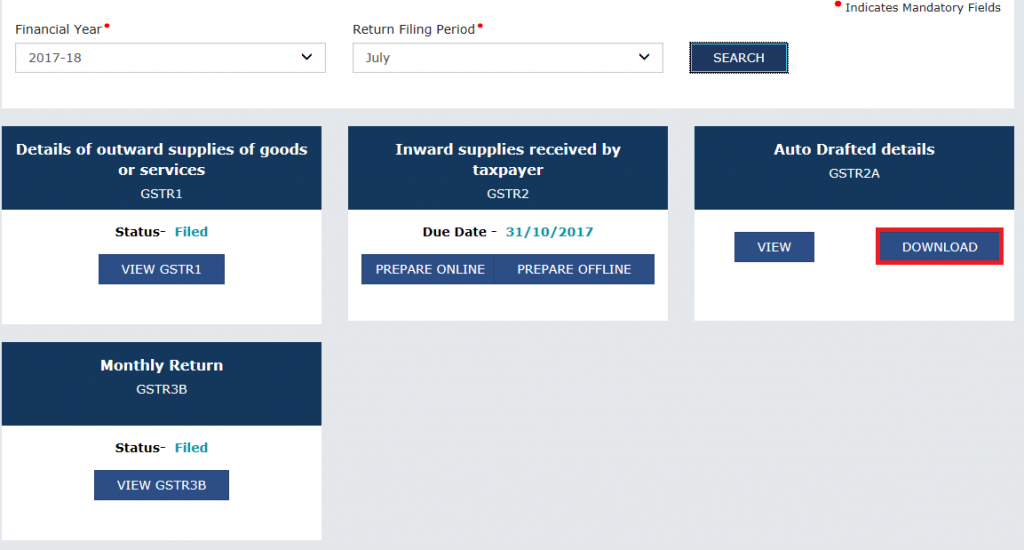 GSTR 2 online filing procedure 18