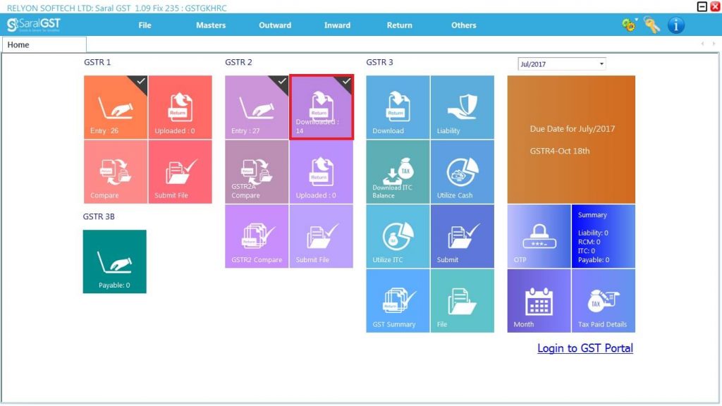 GSTR 2 online filing procedure 8