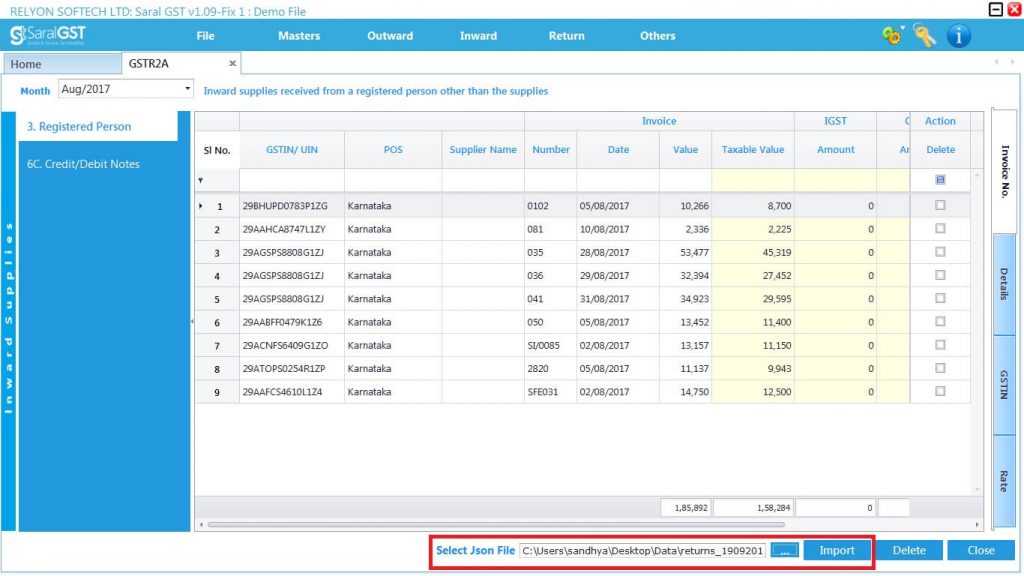 GSTR 2 online filing procedure 9