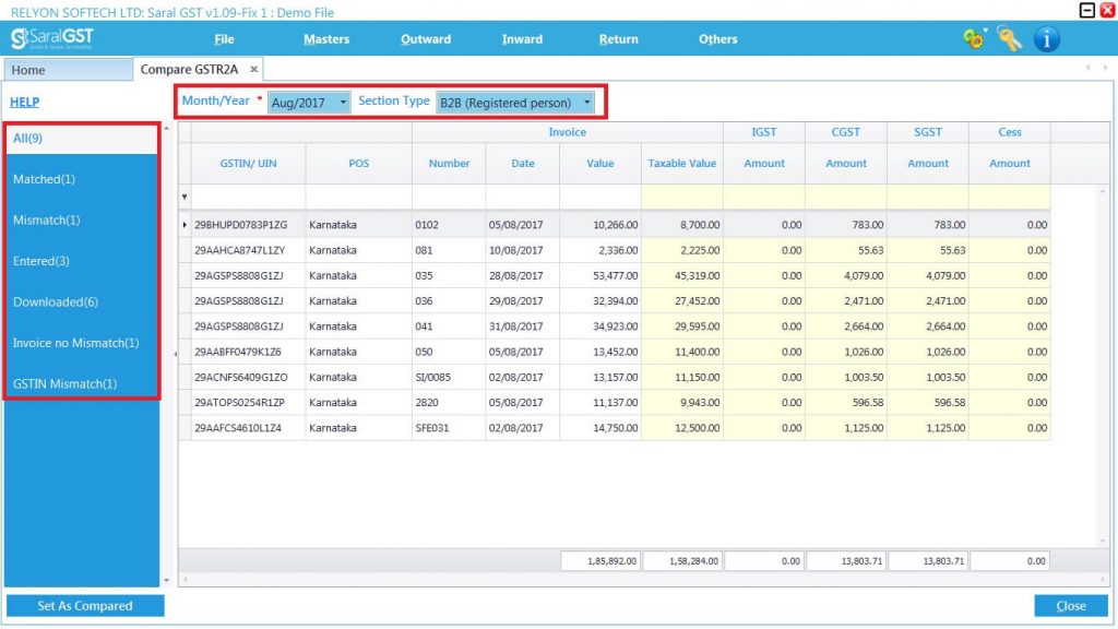 GSTR2 online filing procedure 12