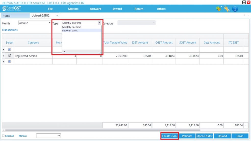 GSTR2 online filing procedure 22