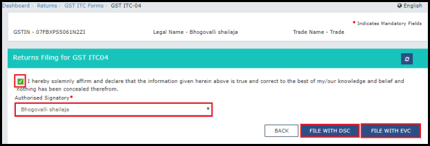 how to file itc-04 in gst portal 5