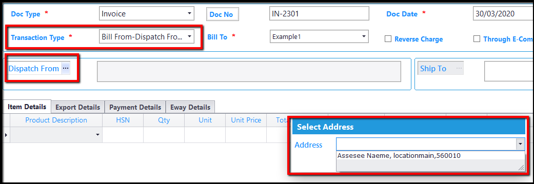 12.E-Invoice generation through Saral GST-dispatch
