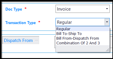 9.E-Invoice generation through Saral GST-transaction type