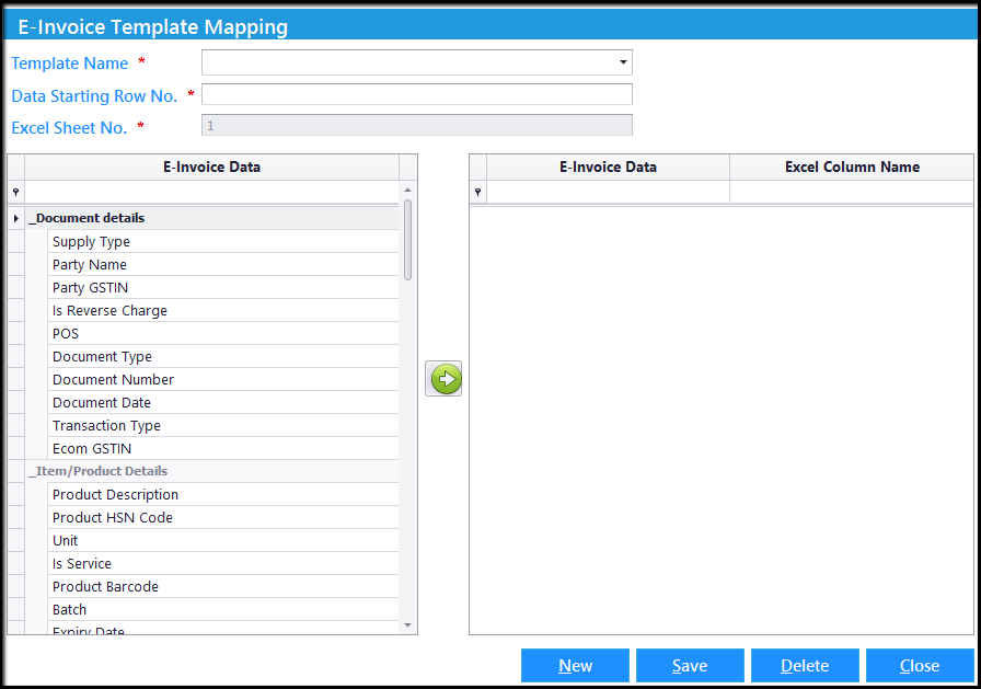 4. E-Invoicing details-Mapping