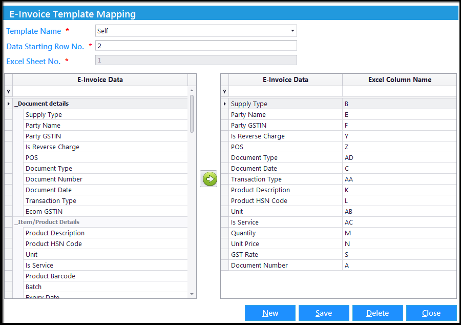 5. E-Invoicing details-Left handed