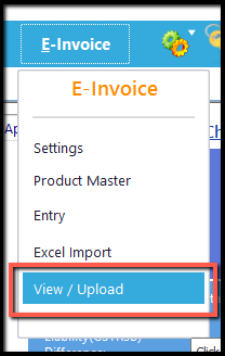 7. E-Invoicing details-Upload