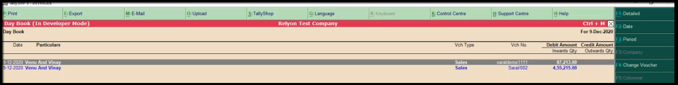 5.API integration for E-Invoicing in Tally-generated invoice list